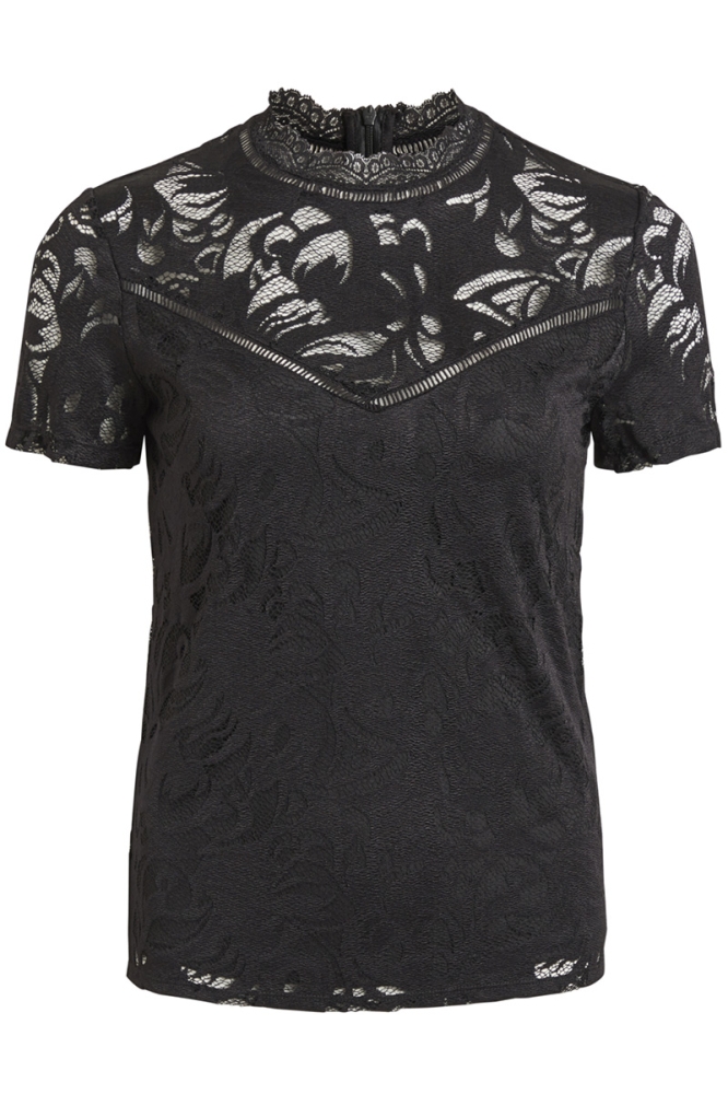VISTASIA LACE S/S TOP - NOOS 14049852 Black